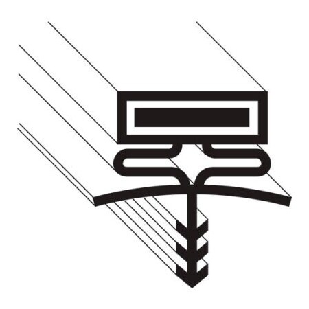 Allpoints Allpoints 2381015 Gasket, Door, 37-3/8" X 77-1/2" For Bally Refrigerated Boxes 2381015